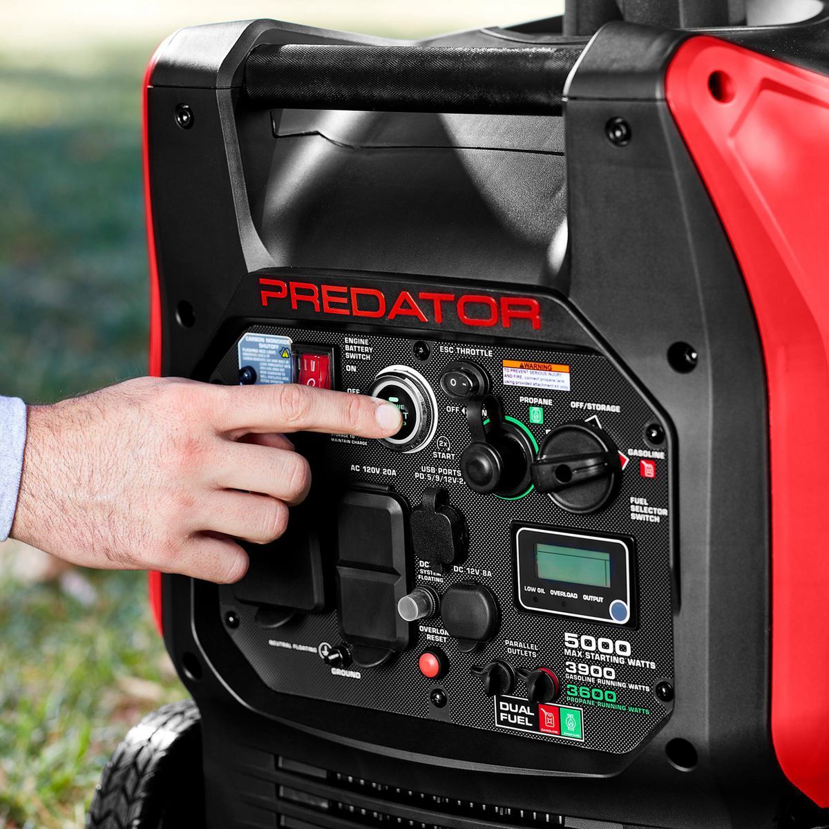 Predator 5000 Watt Dual-Fuel Super Quiet Inverter Generator with Remote Start and CO Secure Technology - Image 2