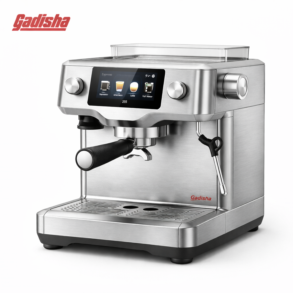 Automatic Espresso Machine with Digital Beverage Selection