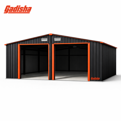 Large Open-Front Metal Utility Shed / Metal Garage Shed