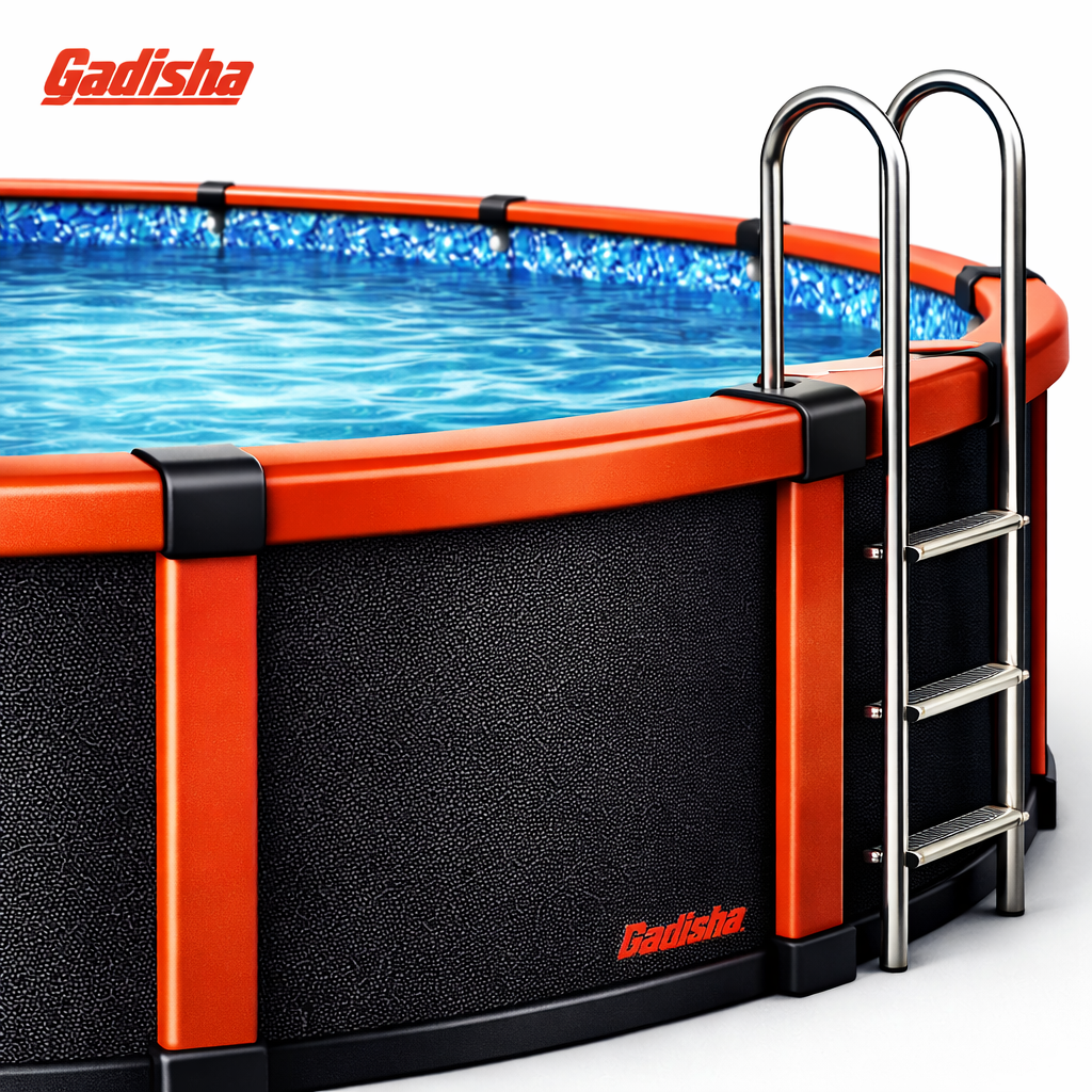 Reinforced Above-Ground Frame Swimming Pool with Ladder - Image 2